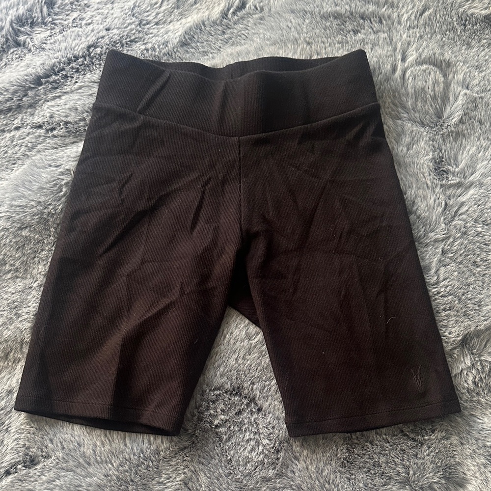 All Saints Black High-Waist Women's Shorts